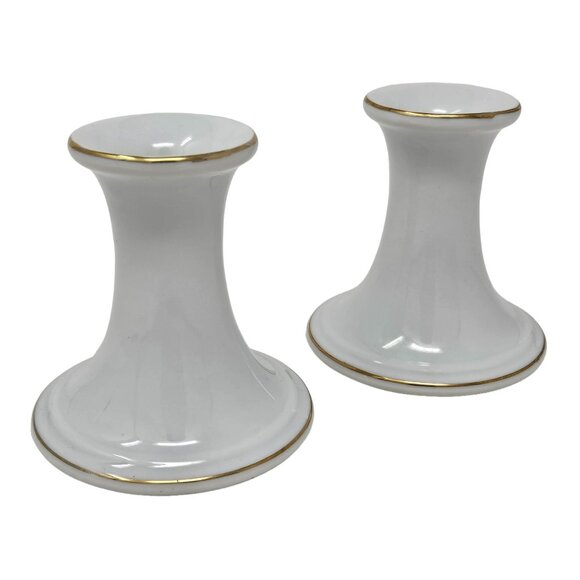 Vtg 80s Christmas Decor Woolworth Candlesticks Holly Berries Pine Cones Japan - Picture 5 of 9